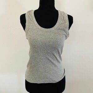 Intimately Free People Heather Gray Ribbed Scoop Neck Tank Top‎ Womens Medium